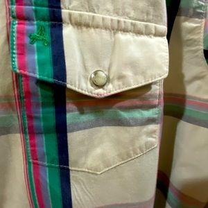 Ladies button down western shirt long sleeve